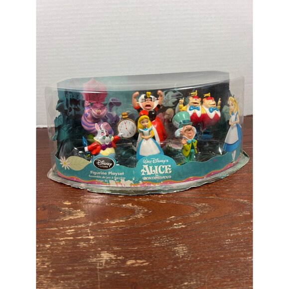 Disney Alice In Wonderland Figurine Playset With Collectible Characters Z3 - Picture 1 of 7